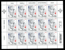 Feuillet F44 N** MNH Luxe De 15 Timbres YV 5543 Giscard D'Estaing , Prix = Faciale - Nuevos