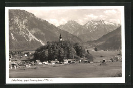 AK Ruhpolding, Ortsansicht Gegen Sonntagshorn  - Ruhpolding