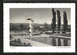 AK Wiesbaden, Schwimmbad Kleinfeldchen  - Wiesbaden