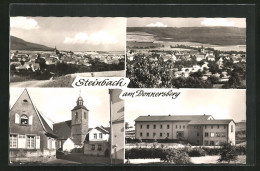AK Steinbach /Donnersberg, Kirche, Ort Aus Der Vogelschau  - Otros & Sin Clasificación