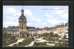 AK Mannheim, Paradeplatz U. Kaufhaus  - Mannheim