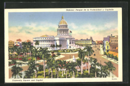 AK Habana, Parque De La Fraternidad Y Capitolio  - Cuba