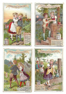 S 405 , Liebig 6 Cards, Chansons Enfantines (lower Condition Corners)(ref B7 R2) - Liebig