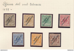 1897 Africa Del Sud Tedesca - Yvert N. 1/6 - Soprastampa "Sudwest-Afrika" - MLH* - Sonstige & Ohne Zuordnung