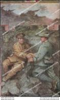 Bz244 Cartolina Militare Alpini L'amicizia Inglese Mazzini Trincea Www1 1 Guerra - Napoli (Neapel)