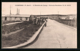 CPA Camiers, L'Entrée Du Camp, Colonie Scolaire E. S.  - Other & Unclassified
