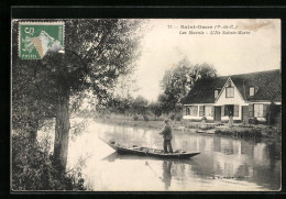 CPA Saint-Omer, Les Marais, L'Ile Sainte-Marie  - Saint Omer