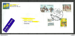 CANADA Kanada 2024 Air Mail Cover To Estonia With Special Cancel Black Bridge Waterford Heritage Trail - Cartas & Documentos