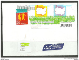 NEDERLAND Niederlande 2014 Letter To Estonia Estland Christmas Weihnachten - Covers & Documents