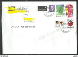 DENMARK Dänemark 2017 Cover To Estonia Ladybird Queen Etc - Lettres & Documents