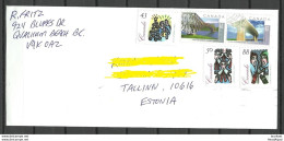 CANADA Kanada 2020 Cover To Estonia (stamps Remained Uncancelled) - Briefe U. Dokumente