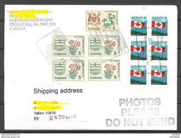 CANADA Kanada 2019 Cover To Estonia With Many Nice Stamps - Briefe U. Dokumente