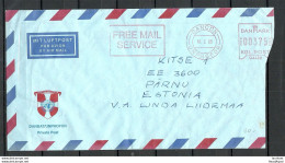 Serbia Dancon Unprofor Denmark Estland Estonia 1995 Feldpost Field Post Letter F Estonian Soldier To Home Pärnu - Estland