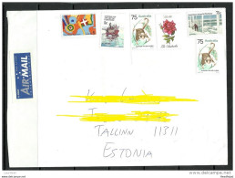 AUSTRALIA  Cover To Estonia 2016 Stamps Remained Uncancelled - Nuevos