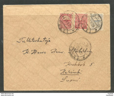 Estland Estonia 1920 Cover To Finland Helsinki O Tartu - Estland