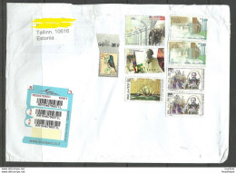 ISRAEL 2020 Registered Cover To Estonia With Label Of Estonian Post At Backside About "damaged Cover Has Arrived" - Storia Postale