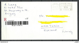 HUNGARY Ungarn 2013 Registered Cover To Estonia From Budapest - Lettere