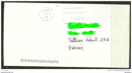 FRANCE Frankreich Cover With Interesting Cancel To ESTONIA Estland Estonie 2013 - Lettres & Documents