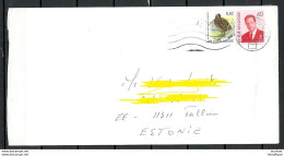 BELGIUM Belgien 2010 Cover To Estonia Bird King - Lettres & Documents