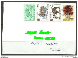 BELGIUM Belgien 2014 Cover To Estonia Estland Estonie - Cartas & Documentos