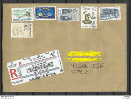 FRANCE 2021 Registered Air Mail Letter To Estonie Estonia - Lettres & Documents