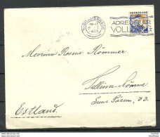 Netherlands 1933 Cover O Gravenhage To Estland Estonia Nõmme Michel 271 As Single - Covers & Documents