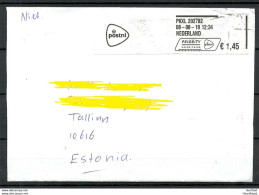 NETHERLANDS Niederlande 2019 Cover To Estonia - Lettres & Documents