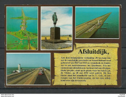 Netherlands Post Card Causeway Bridge AFSLUITDIJK (sent 1998 From Germany To Estonia, With German Stamp) - Otros & Sin Clasificación