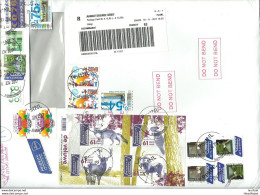 NEDERLAND NETHERLANDS 2017 Registered Cover To Estonia With Many Stamps + Block - Brieven En Documenten