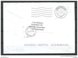 NETHERLANDS Niederlande 2016 Cover To Estonia O Amsterdam Cancel At Backside ! - Covers & Documents