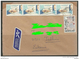 NIEDERLANDE Holland Netherlands Air Mail Cover To Estonia Estland Estonie 2009 - Otros & Sin Clasificación