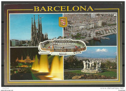 Espana Spain Post Card Barcelona Station Sent To Estonia 1992 - Barcelona