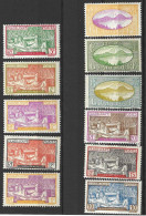 GUADELOUPE....." 1928..".....SET TO 40c.........MH...... - Unused Stamps