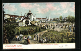 AK Düsseldorf, Industrie- U. Gewerbe-Ausstellung 1902, Hauptindustriehalle  - Exposiciones