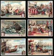 6 Sammelbilder Liebig, Serie Nr.: 524, Die Entdeckung Des Seewegs Nach Indien, Vasco Da Gama  - Liebig