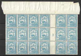 INDOCHINA....." 1927..".....SG138.....BLOCK OF 24.......MNH... - Ongebruikt