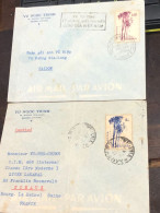 NAMVIET SOUTH VIETNAM ENVELOPE 1956(F D C-BAMBOUS CAY TRUC) 2pcs Good Quality - Vietnam