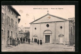 CPA Montchal, Place De L`Église  - Sonstige & Ohne Zuordnung