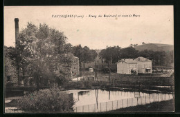 CPA Panissières, Etang Du Boulevard Et Route De Feurs  - Feurs