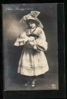 AK Ohne Bezugsschein, Junge Frau Mit Baby Auf Dem Arm, Kriegsnot  - Weltkrieg 1914-18