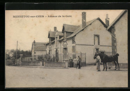 CPA Mennetou-sur-Cher, Avenue De La Gare  - Other & Unclassified