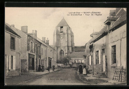 CPA Saint-Léonard, La Grande-Rue, Tour De L`Eglise  - Other & Unclassified