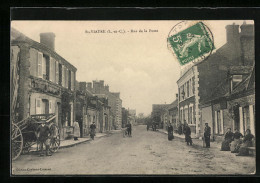 CPA St-Viatre, Rue De La Poste, Vue De La Rue  - Autres & Non Classés