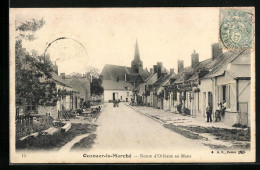 CPA Ouzouer-le-Marché, Route D`Orleans Au Mans  - Autres & Non Classés