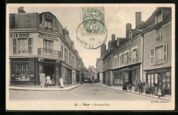 CPA Mer, Grande-Rue, Cafe Rabier  - Mer