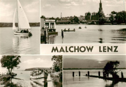 73907131 Malchow Malchower Seepartien Segelboot Fahrgastschiff Kloster Malchow - Autres & Non Classés