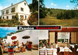 73907076 Bottendorf Frankenberg Eder Pension Sonnenwald Gaststube Terrasse Panor - Other & Unclassified