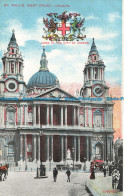 R625395 St. Pauls. West Front. London. Arms Of City Of London. D. And D - Autres & Non Classés