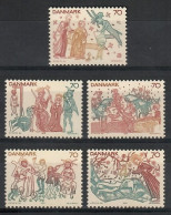 Denmark 1973 Mi 550-554 MNH  (ZE3 DNM550-554) - Chevaux