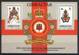 Gibraltar 1989 Mi Block 12 MNH  (ZE1 GIBbl12) - Timbres